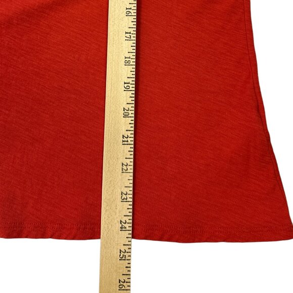 NATION LTD Habiba Fancy Tee Rouge Size XL Smocking Ruffles Pima Cotton - Picture 14 of 14